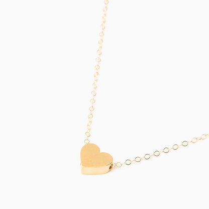 Heart Gold Charm Necklace