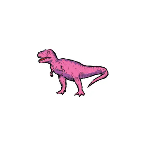 Pink T Rex Temporary Tattoo (Pack of 2)