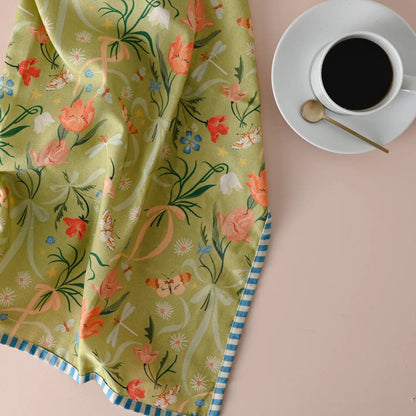 Tulip Festival Floral Kitchen Tea Towel