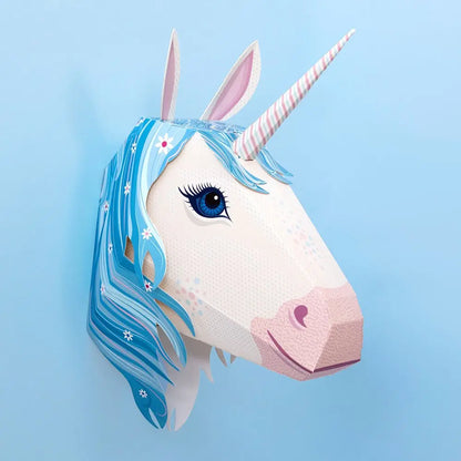 Magical Unicorn Head Kids DIY Paper Craft Kit