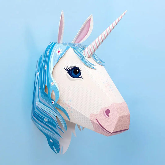 Magical Unicorn Head Kids DIY Paper Craft Kit