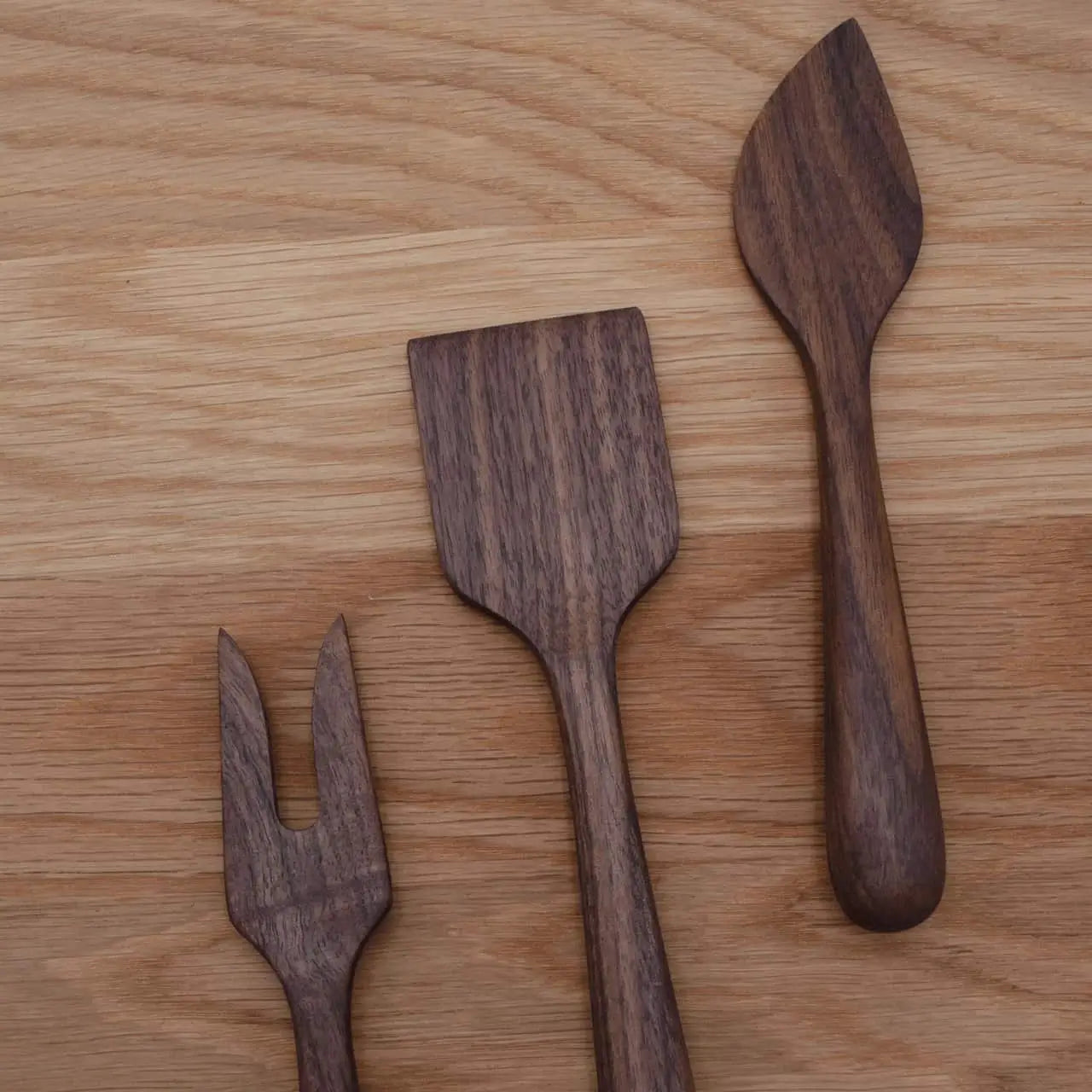 Hardwood Cheese Serving Utensils (Set of 3)