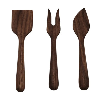 Hardwood Cheese Serving Utensils (Set of 3)