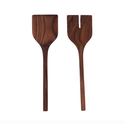 Hardwood 13" Salad Serving Utensils