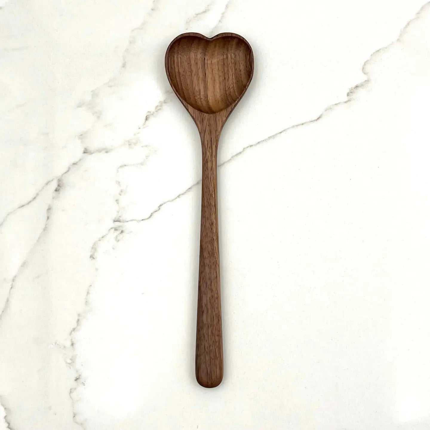 Heart Walnut Wood 9.5" Spoon