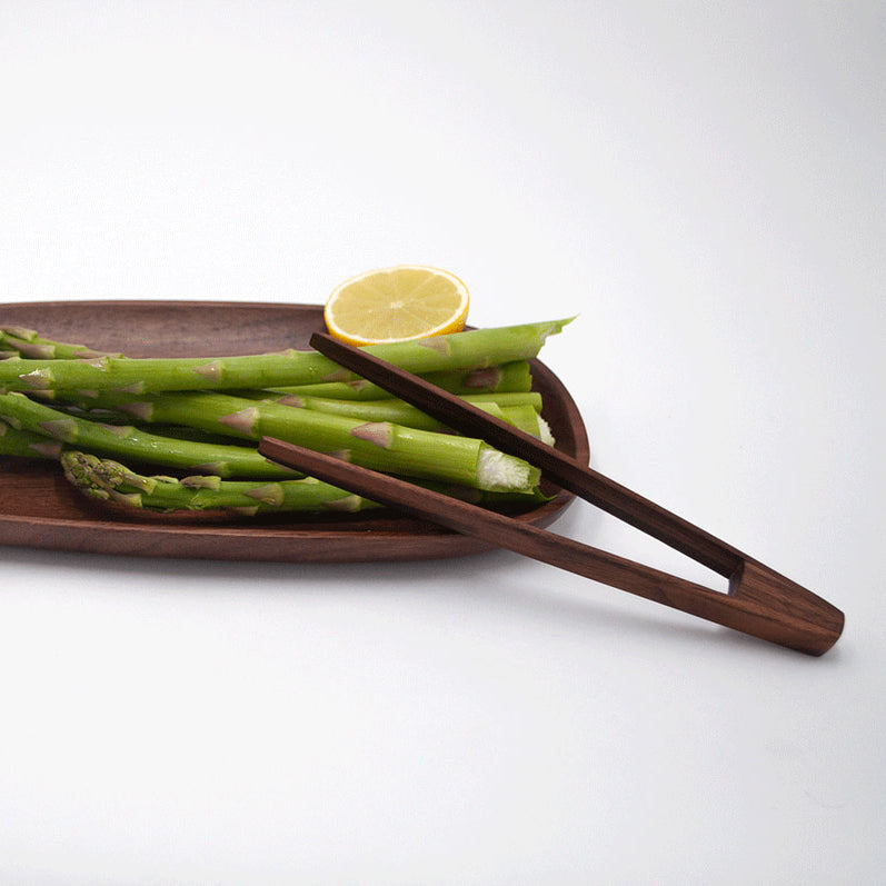 Walnut Wood Serving Tongs