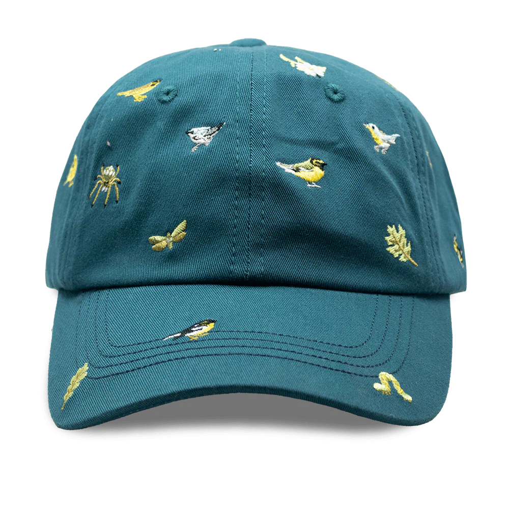 Warbler Birds Embroidered Baseball Cap