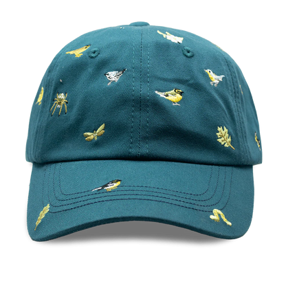 Warbler Birds Embroidered Baseball Cap