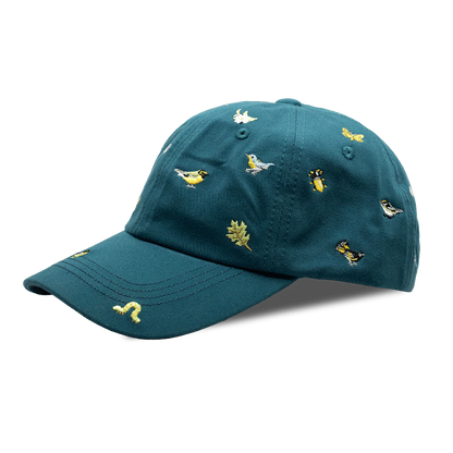 Warbler Birds Embroidered Baseball Cap