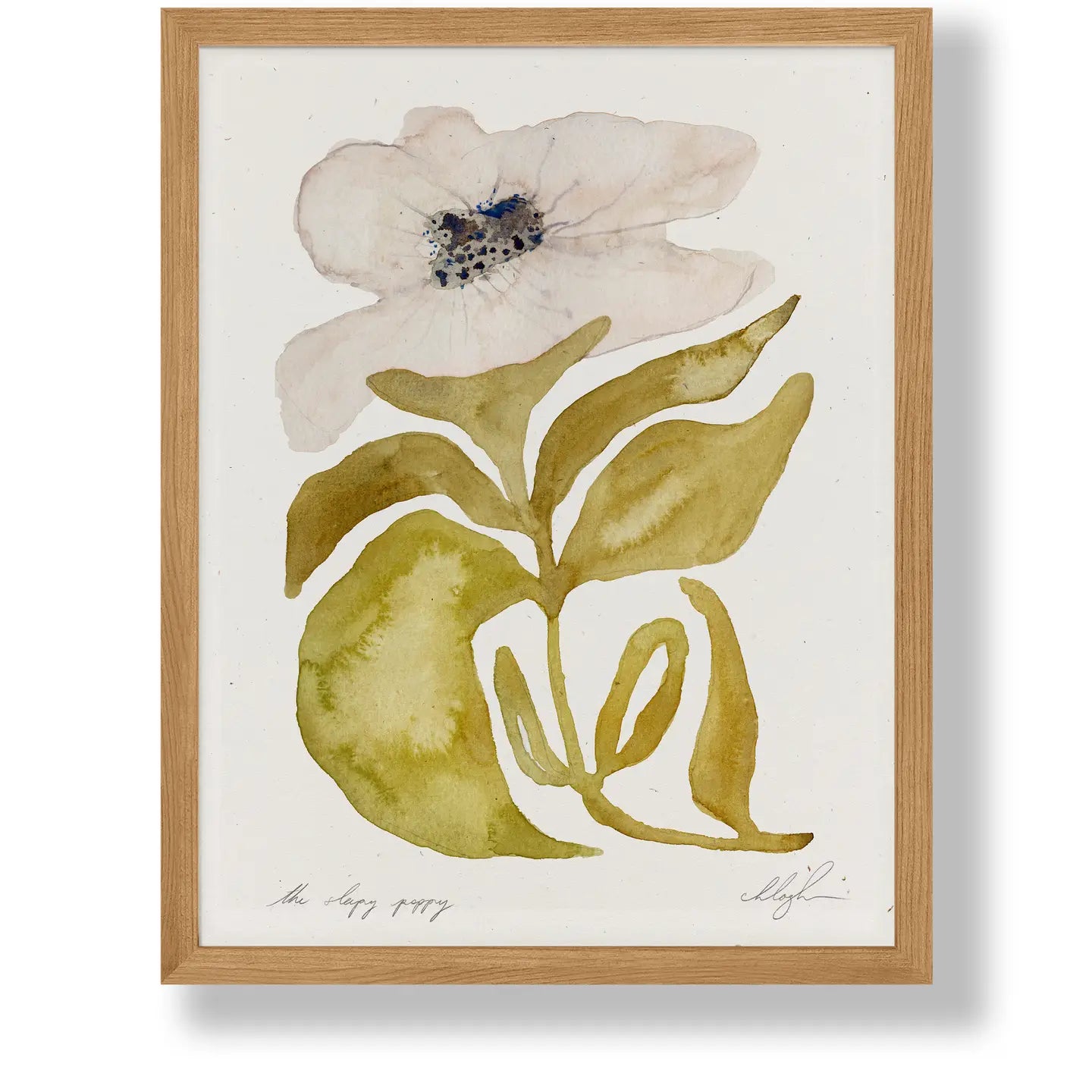 Poppy Watercolor 8.5" x 11" Print