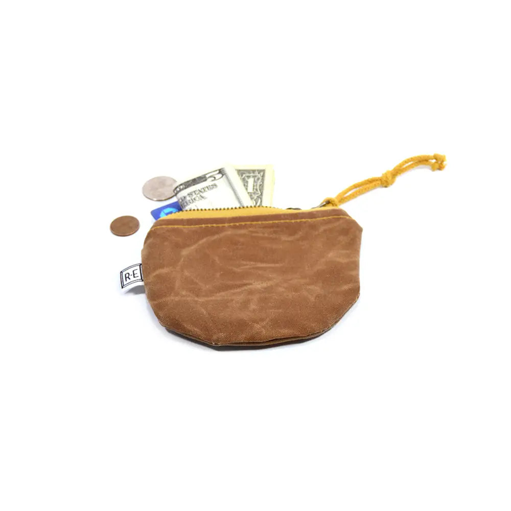 Waxed Canvas Coin Purse