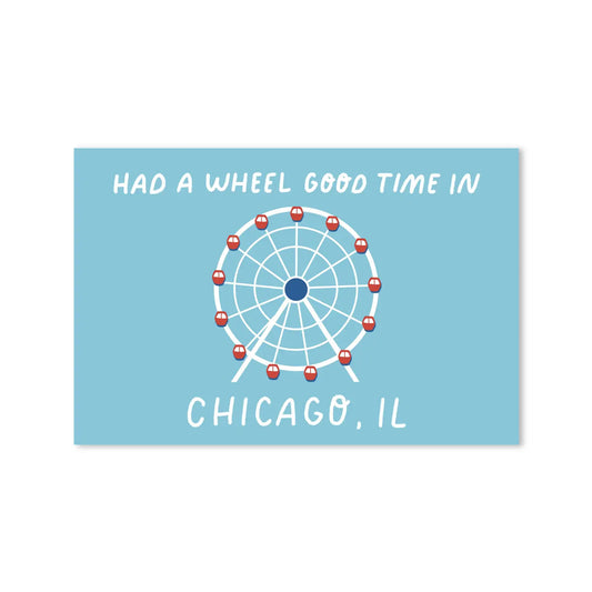 Wheel Good Time Navy Pier Chicago, Illinois Postcard