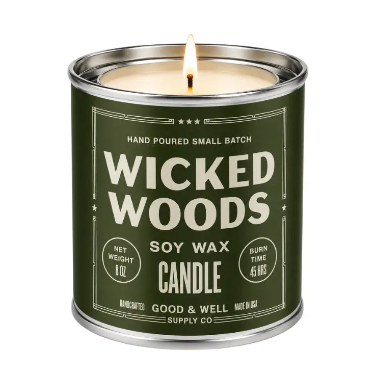 Fall Themed 8 Oz Soy Tin Candle