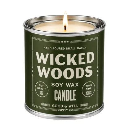 Fall Themed 8 Oz Soy Tin Candle