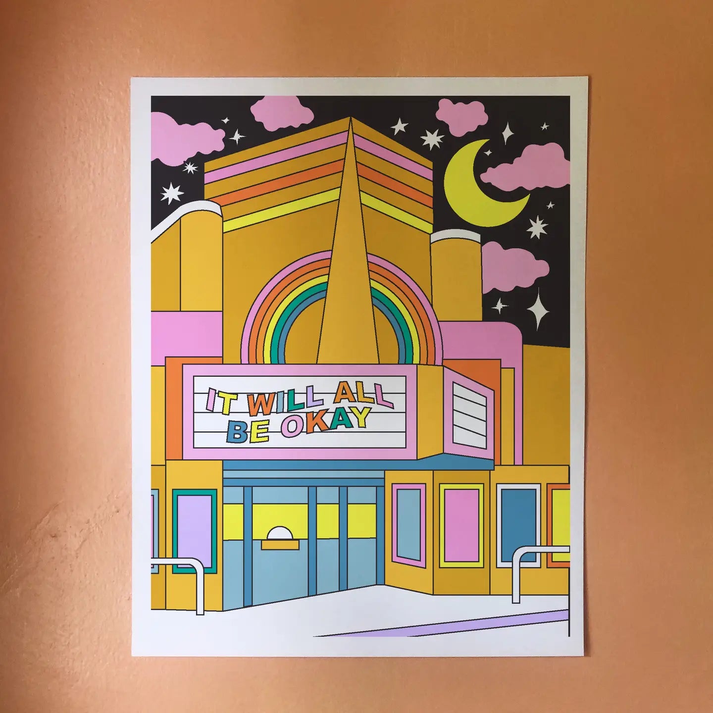 It Will All Be Okay Marquee 11" x 14" Archival Print