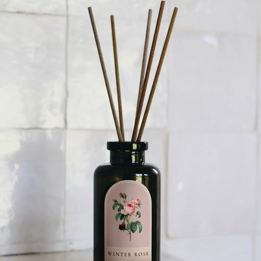 Winter Rose Hand-Poured Reed Diffuser