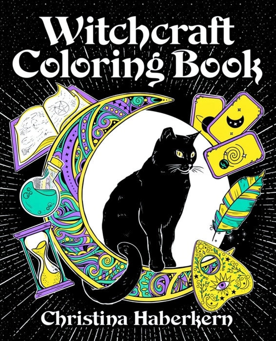 Witchcraft Halloween Coloring Book