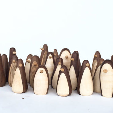 Walnut & Maple Wood Penguin