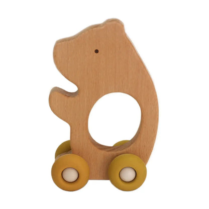 Wood Teething Push Toy