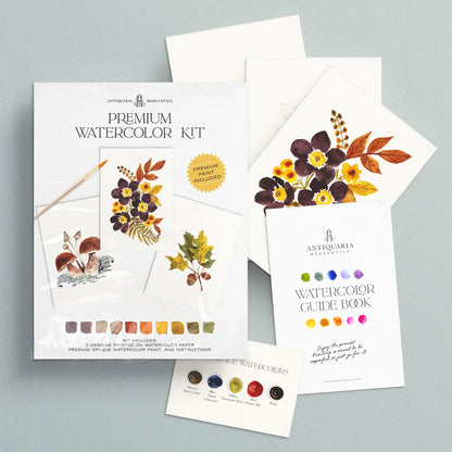 Woodland Botanicals Mini Watercolor Painting Kit
