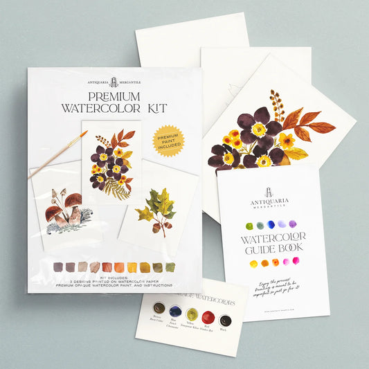 Woodland Botanicals Watercolor Painting Kit