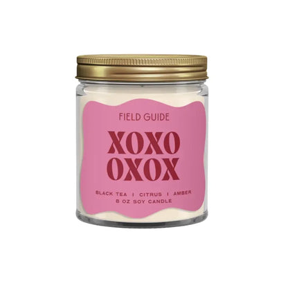 Valentine's Day Field Guide Soy Wax Glass Candle