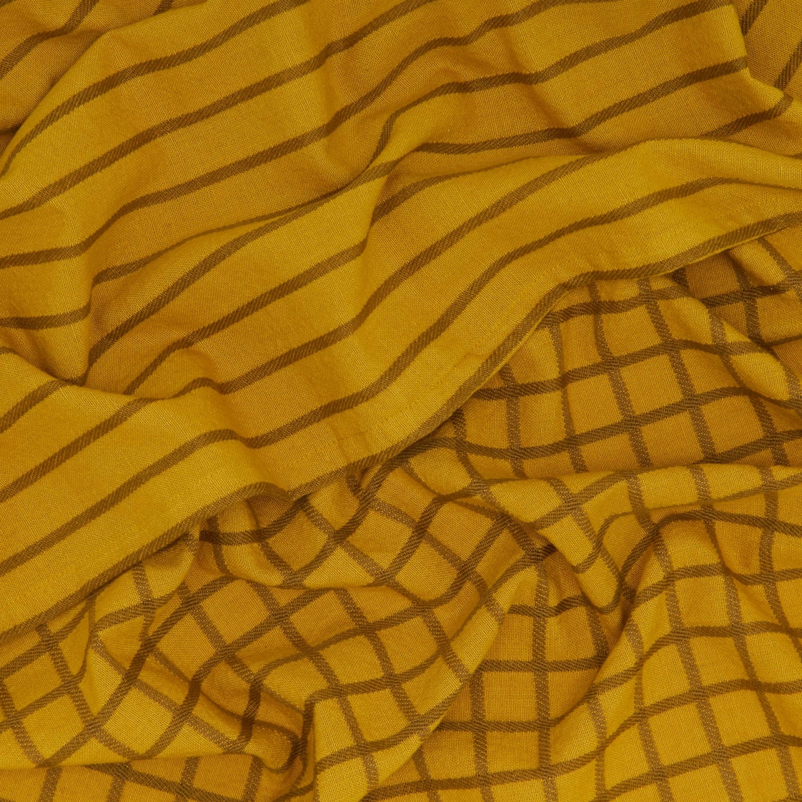 Yarn Dyed Grid & Stripe Dish Towel (Set of 2)