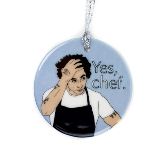 Yes Chef! The Bear Ceramic Ornament