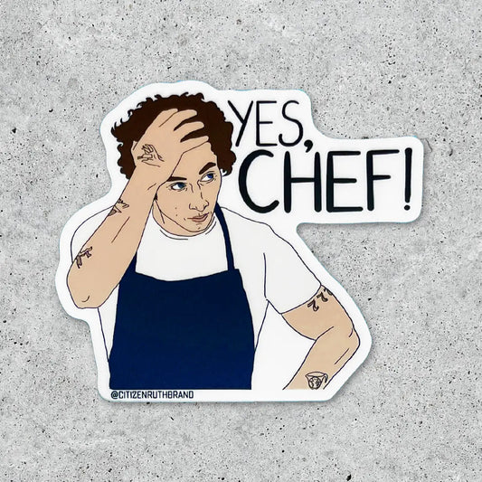 Yes Chef! The Bear Sticker