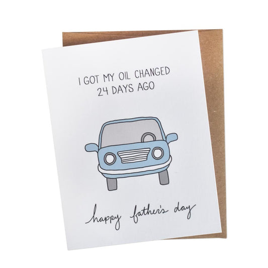 Oil Change Father's Day Card