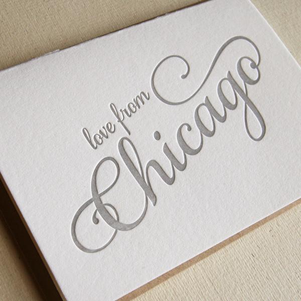 Love From Chicago Card