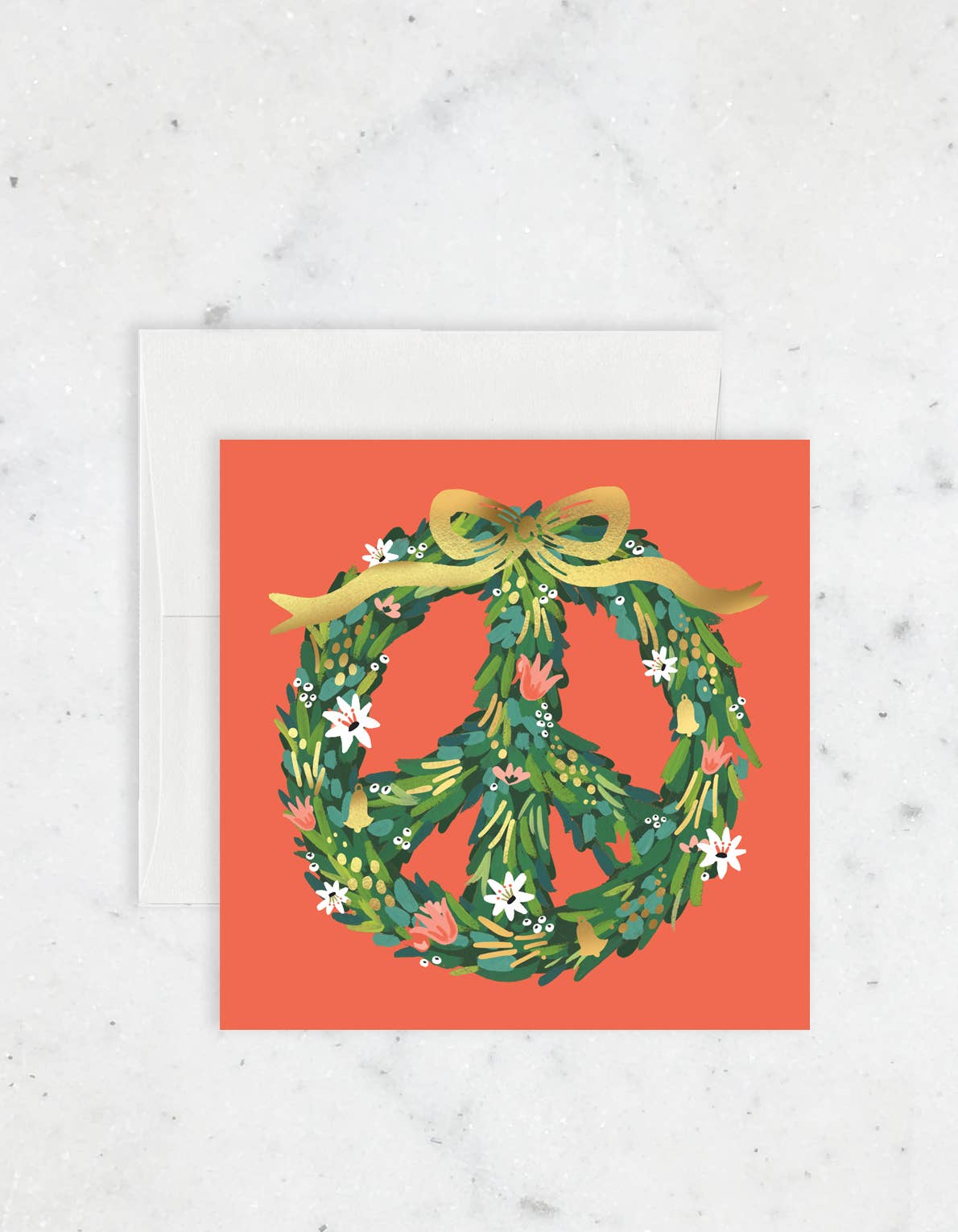 Peace Wreath Holiday Card
