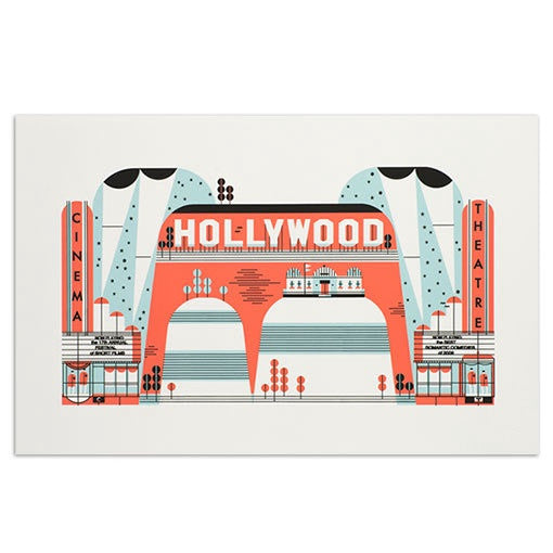 Hollywood American Spaces 11" x 17" Print