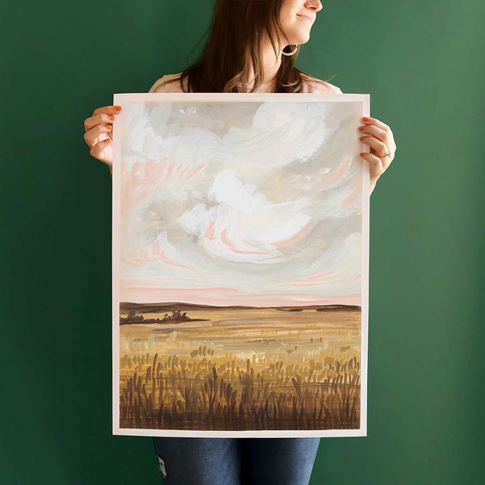 Midwest Fields Landscape No. 7 18" x 24" Poster