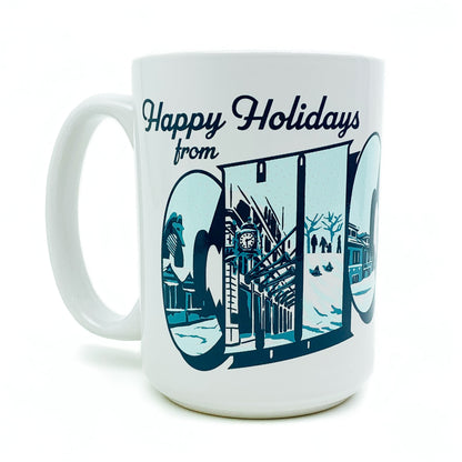 Mugs for Meals 2021 & 2022 Happy Holidays from Chicago Mug