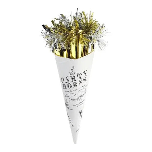 Gold & Silver Party Horn Bouquet (Set of 6)