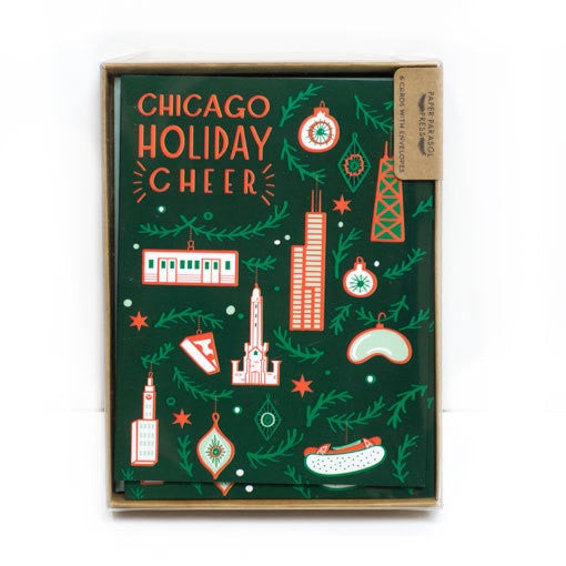 Chicago Holiday Cheer Cards (Box of 6)