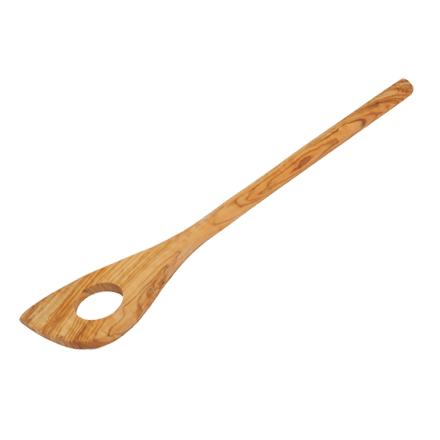 Olive Wood Cooking Spoon with Hole