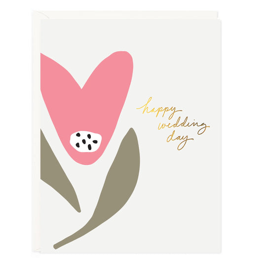 Happy Wedding Day Tulip Card