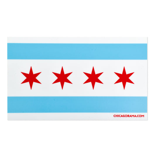 Chicago Flag 5" x 3" Sticker