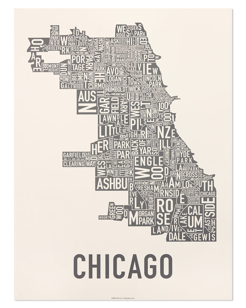 Chicago neighborhood Hand cheapest Cut Map Artwork