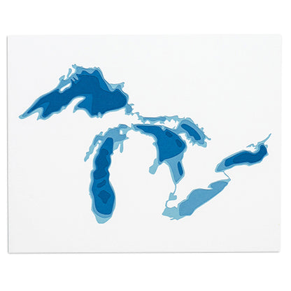 Great Lakes 8" x 10" Paper Cut