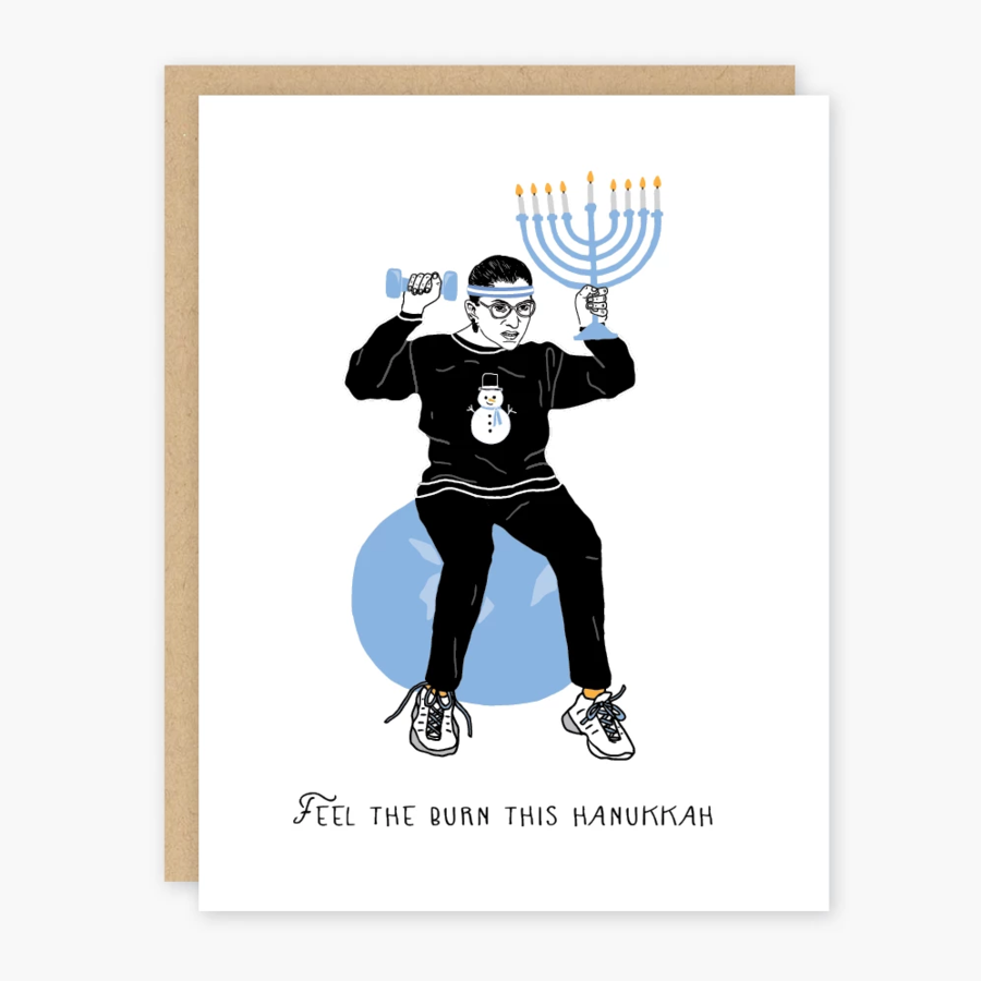 Ruth Bader Ginsberg Hanukkah Holiday Card