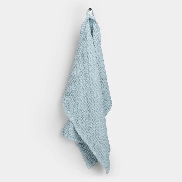 Dusty Blue Linen Kitchen Towel