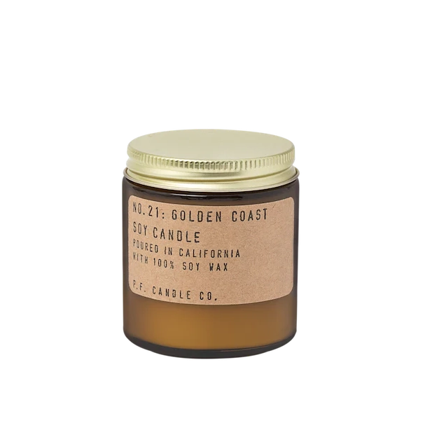 Golden Coast Amber Jar Soy Candle