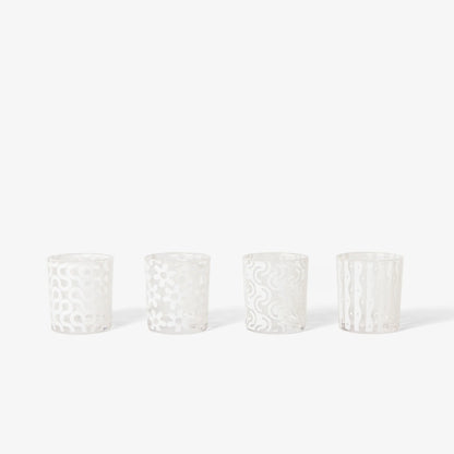 Dusen Dusen Pattern 12oz Drinking Glasses (Set of 4)