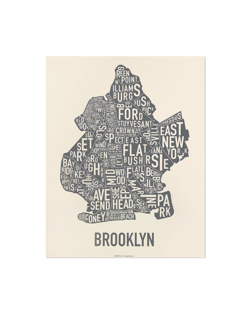 Brooklyn Neighborhood Poster Neighborly – Map