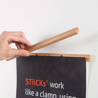 Artwork Framing STiiCKs® Wood Poster Rails