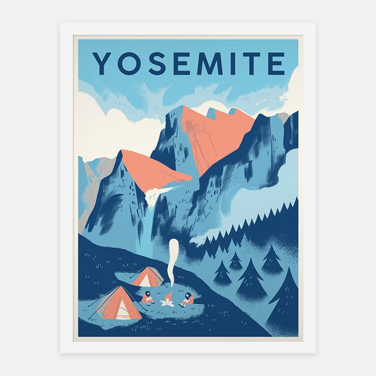 Yosemite Valley 18" x 24" Screenprint