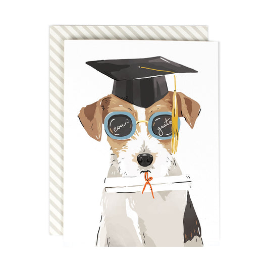 Congrats Pup Graduation Card